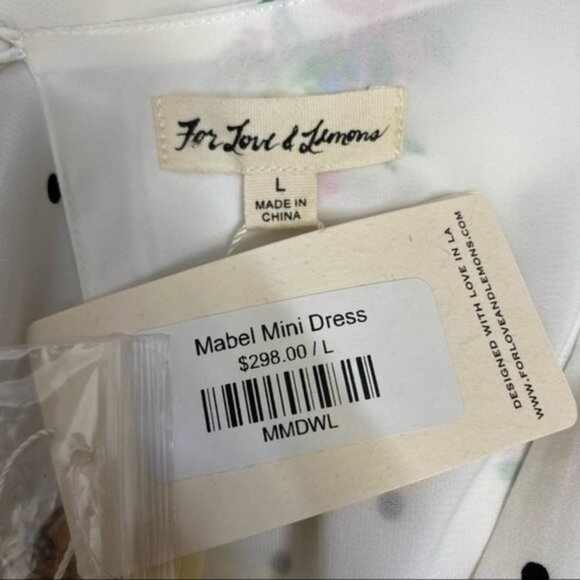 NWT For Love and Lemon Mabel Mini Dress Women Size Large - Picture 11 of 12